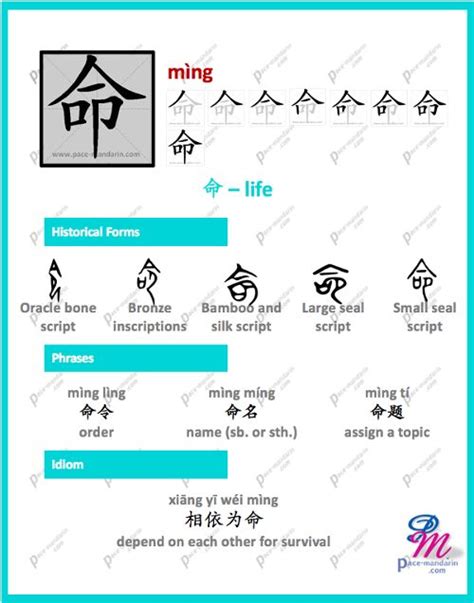 命meaning|Chinese word 命 (ming4) meaning in English